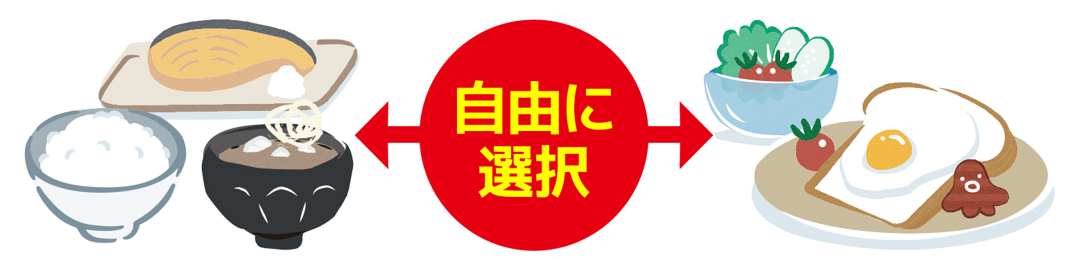 自由に選択可能